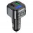 Автомобільний зарядний пристрій + FM модулятор Hoco E67 Quick Charge 3.0 2USB - Black