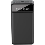 Портативний акумулятор з ліхтариком Повербанк Power Bank XO PR164 30000mAh with Flashlight 2USB+Type-C, Black