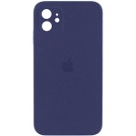 Чохол для смартфона Silicone Full Case AA Camera Protect for Apple iPhone 12 7,Dark Blue