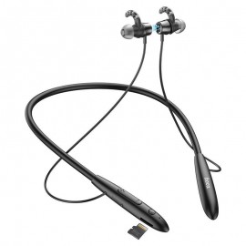 Бездротові навушники з мікрофоном вакуумні Bluetooth для бігу для спорту з MicroSD Hoco ES61 Manner Чорний