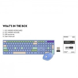 Клавіатура бездротова Fantech Go WK895 Silent Click + миша бездротова синій