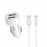 АЗП Hoco Z2A Lightning cable 2USB 2.4A White