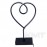 Дизайнерський декоративний настільний LED світильник нічник лампа Серце Heart 50 см - Чорний